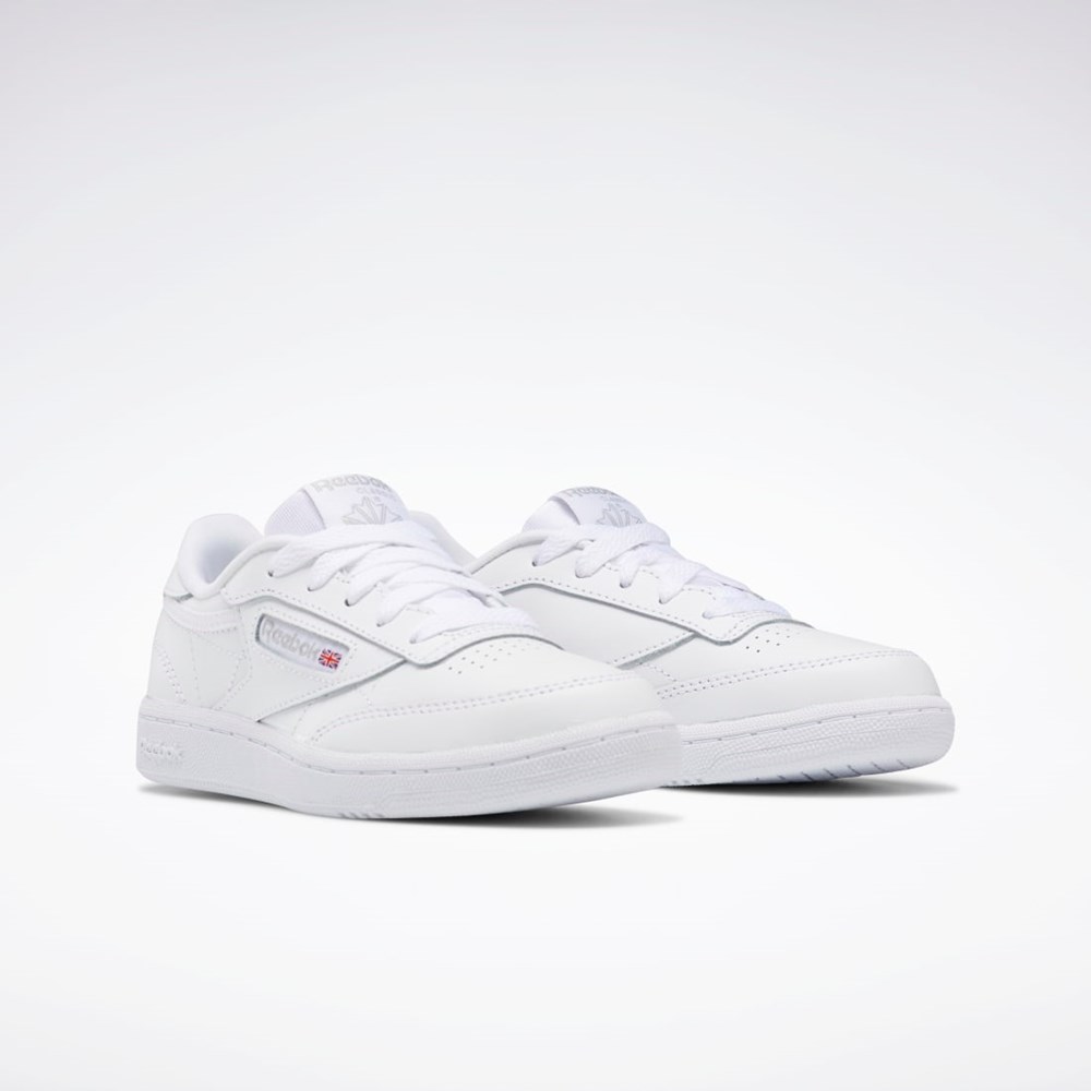 Reebok Club C Shoes - Preschool Blancas Gris | 81OKDEWTL