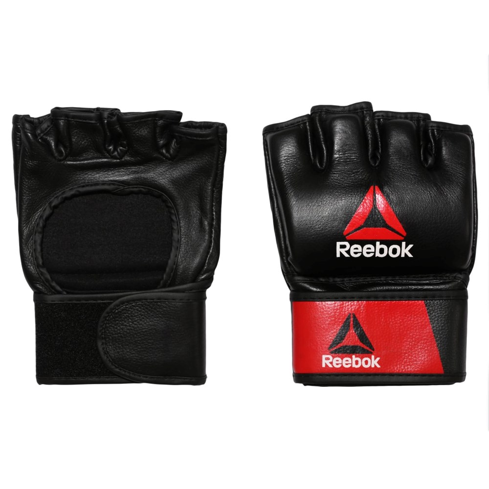 Reebok Combat Leather MMA Glove - XL Rojas Negras | 96CRFNSJT