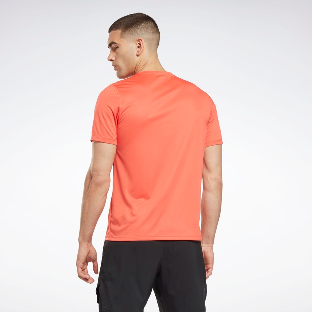 Reebok Correr Estampadas T-Shirt Naranjas | 76SWINDMO