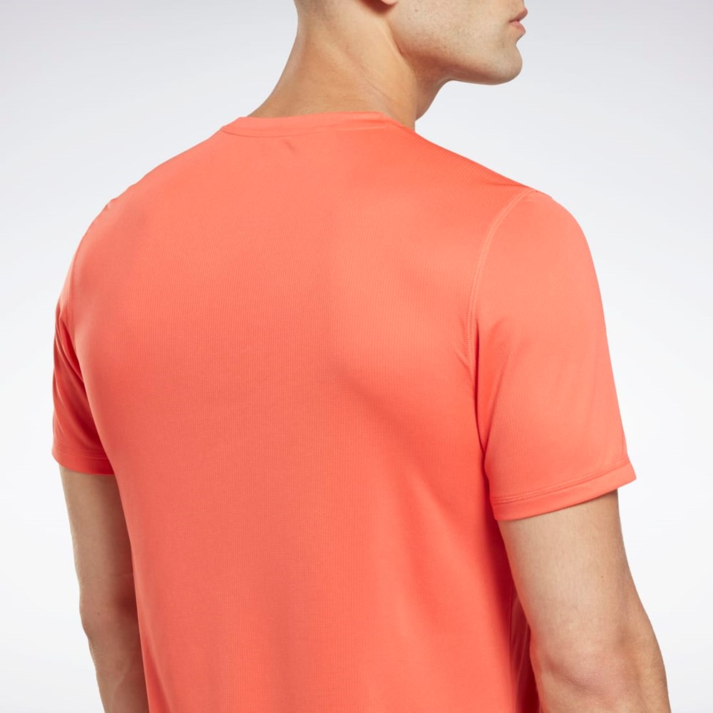 Reebok Correr Estampadas T-Shirt Naranjas | 76SWINDMO
