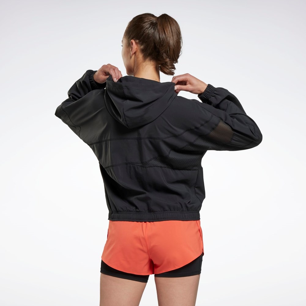 Reebok Correr Jacket Negras | 73IUFLCXP