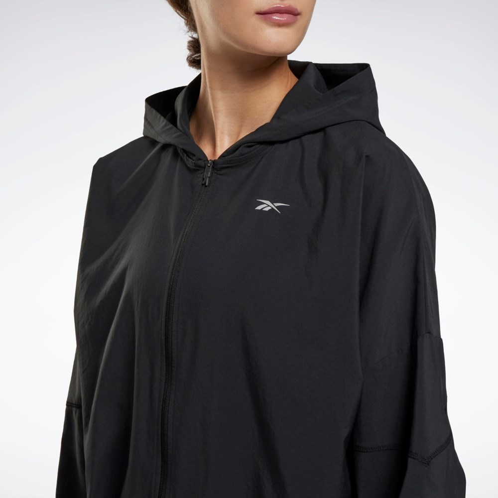 Reebok Correr Jacket Negras | 73IUFLCXP