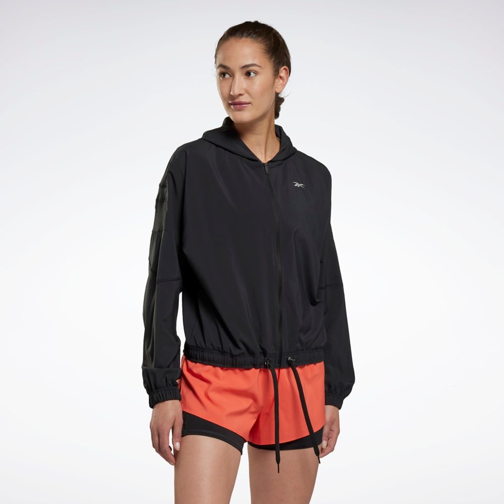 Reebok Correr Jacket Negras | 73IUFLCXP
