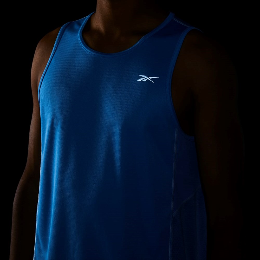Reebok Correr Speedwick Singlet Azules | 75YOXAMWC
