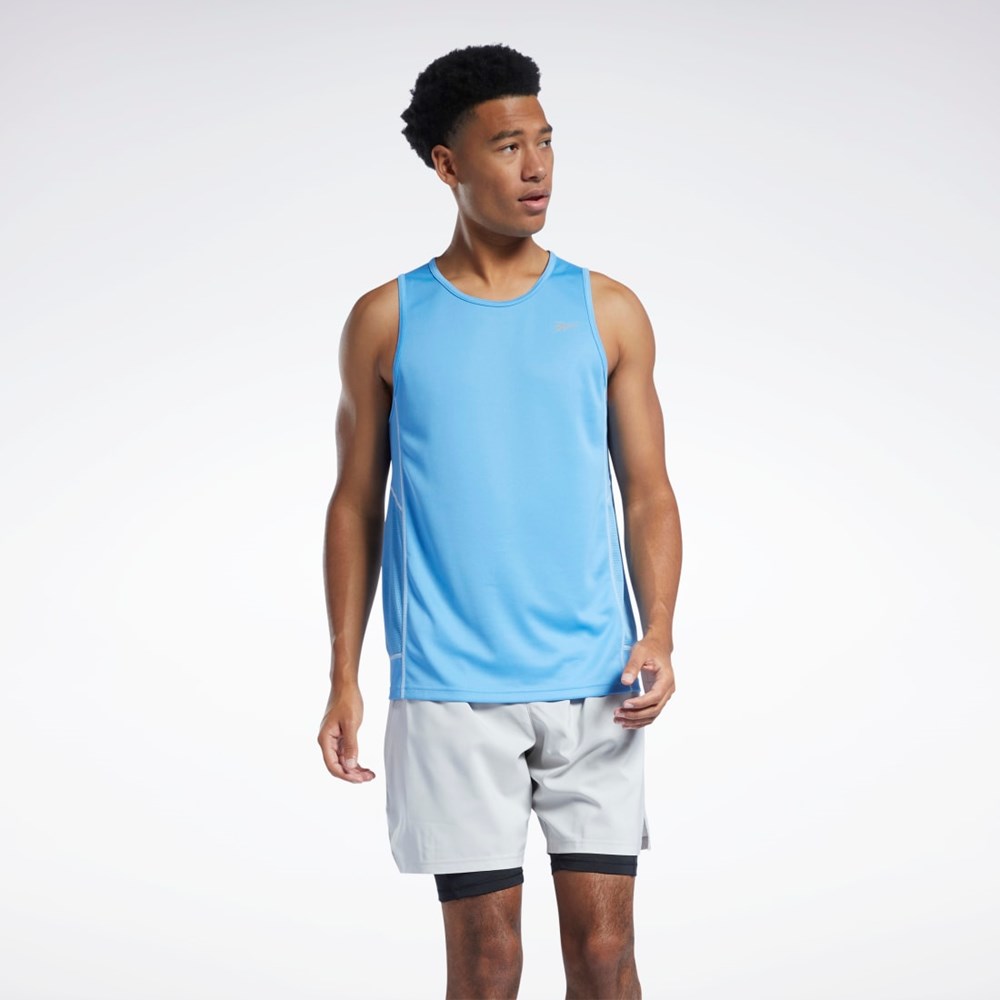 Reebok Correr Speedwick Singlet Azules | 75YOXAMWC