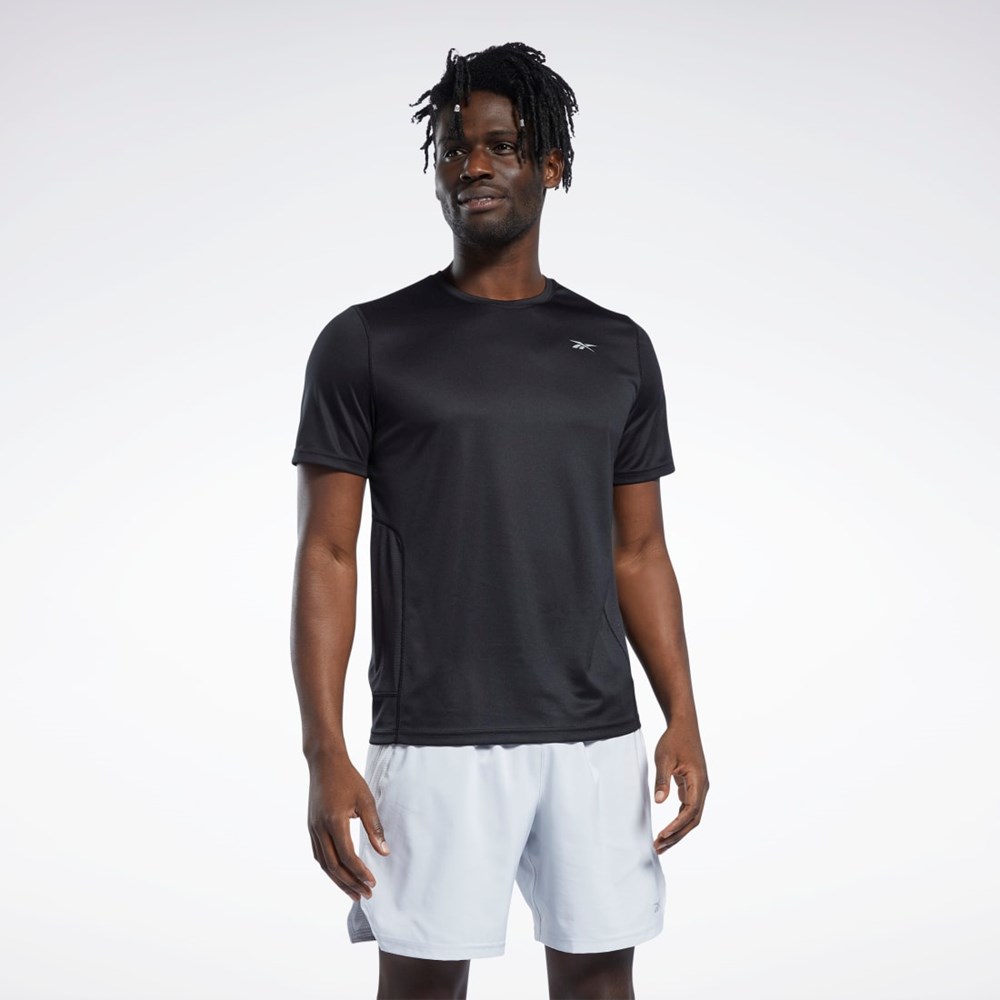Reebok Correr Speedwick T-Shirt Negras | 07KREGBNM