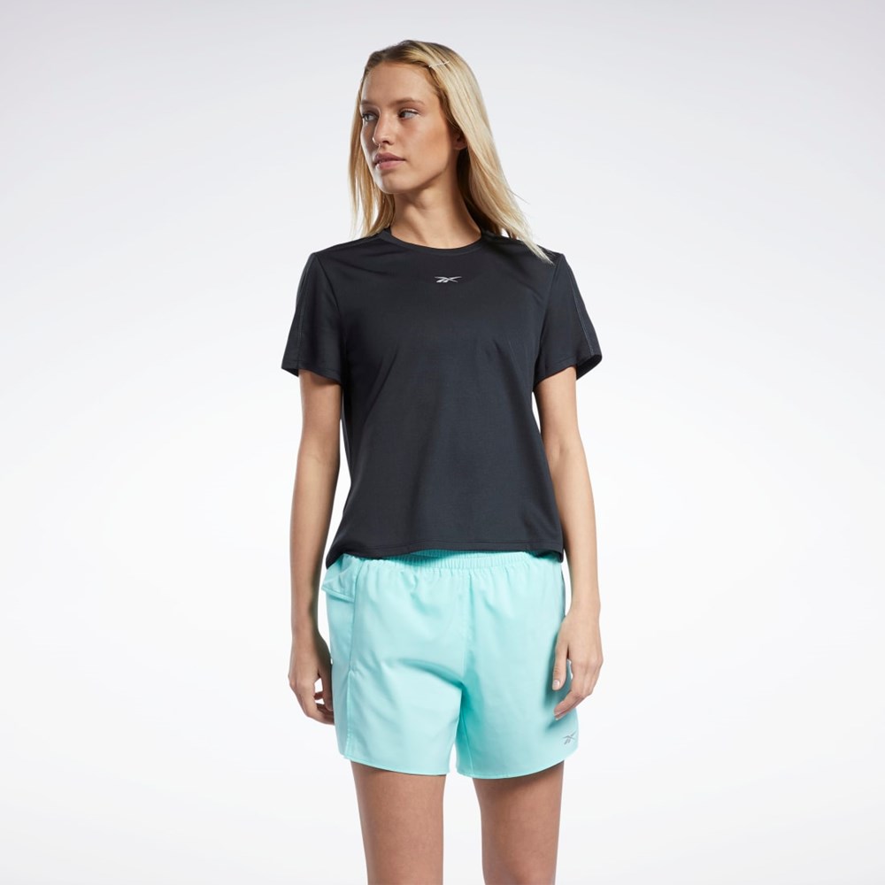 Reebok Correr Speedwick T-Shirt Negras | 43DGEZJQN