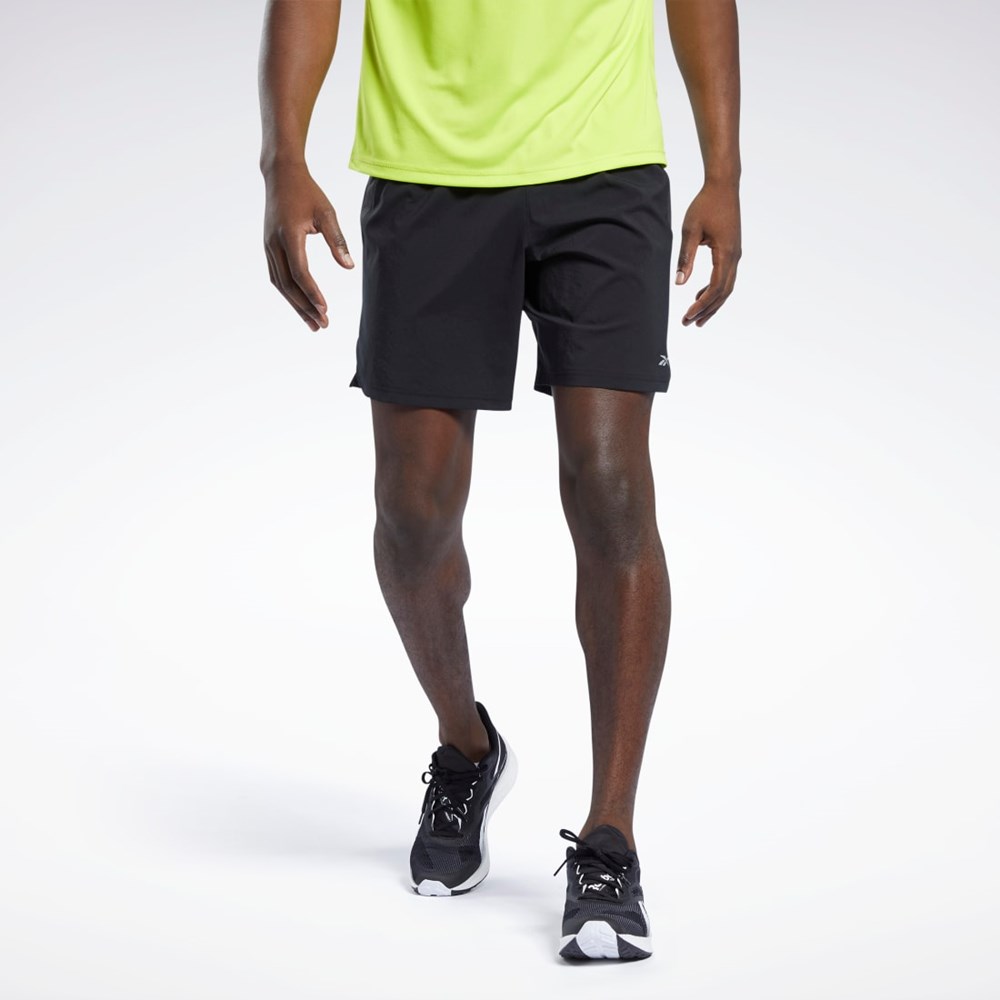 Reebok Correr Woven Shorts Negras | 47MXYETIH