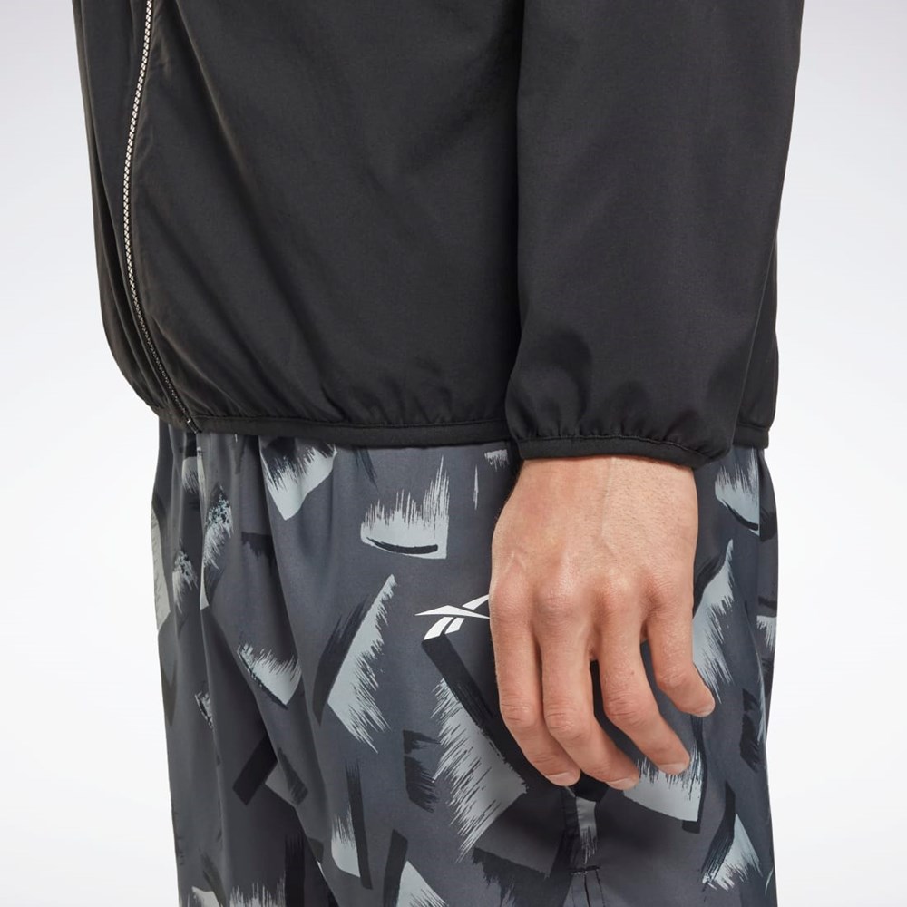 Reebok Correr Woven Viento Jacket Negras | 38HAJTRNK