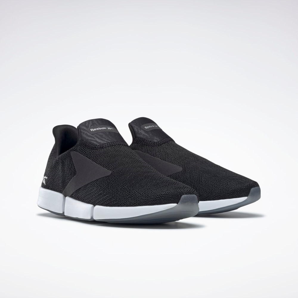 Reebok DailyFit DMX Slip-On Shoes Negras Blancas Plateadas | 20RVPQWTS