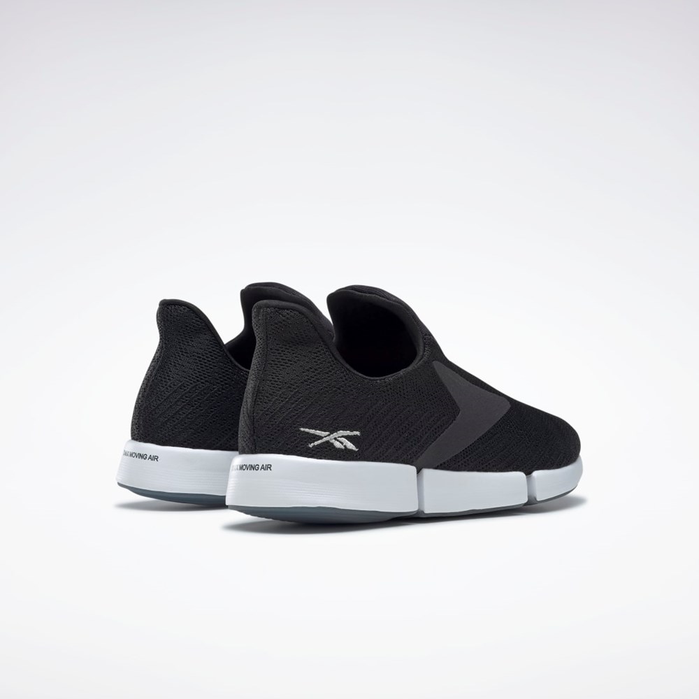 Reebok DailyFit DMX Slip-On Shoes Negras Blancas Plateadas | 20RVPQWTS
