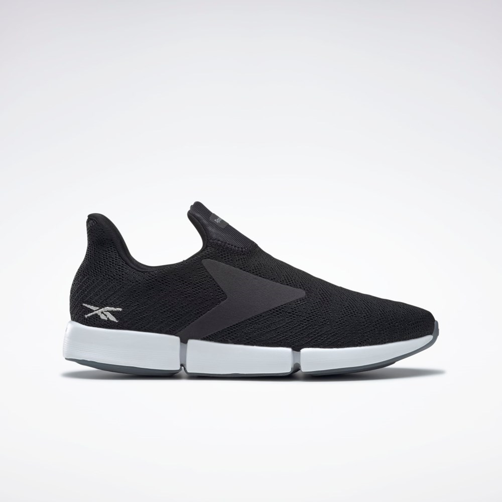 Reebok DailyFit DMX Slip-On Shoes Negras Blancas Plateadas | 20RVPQWTS