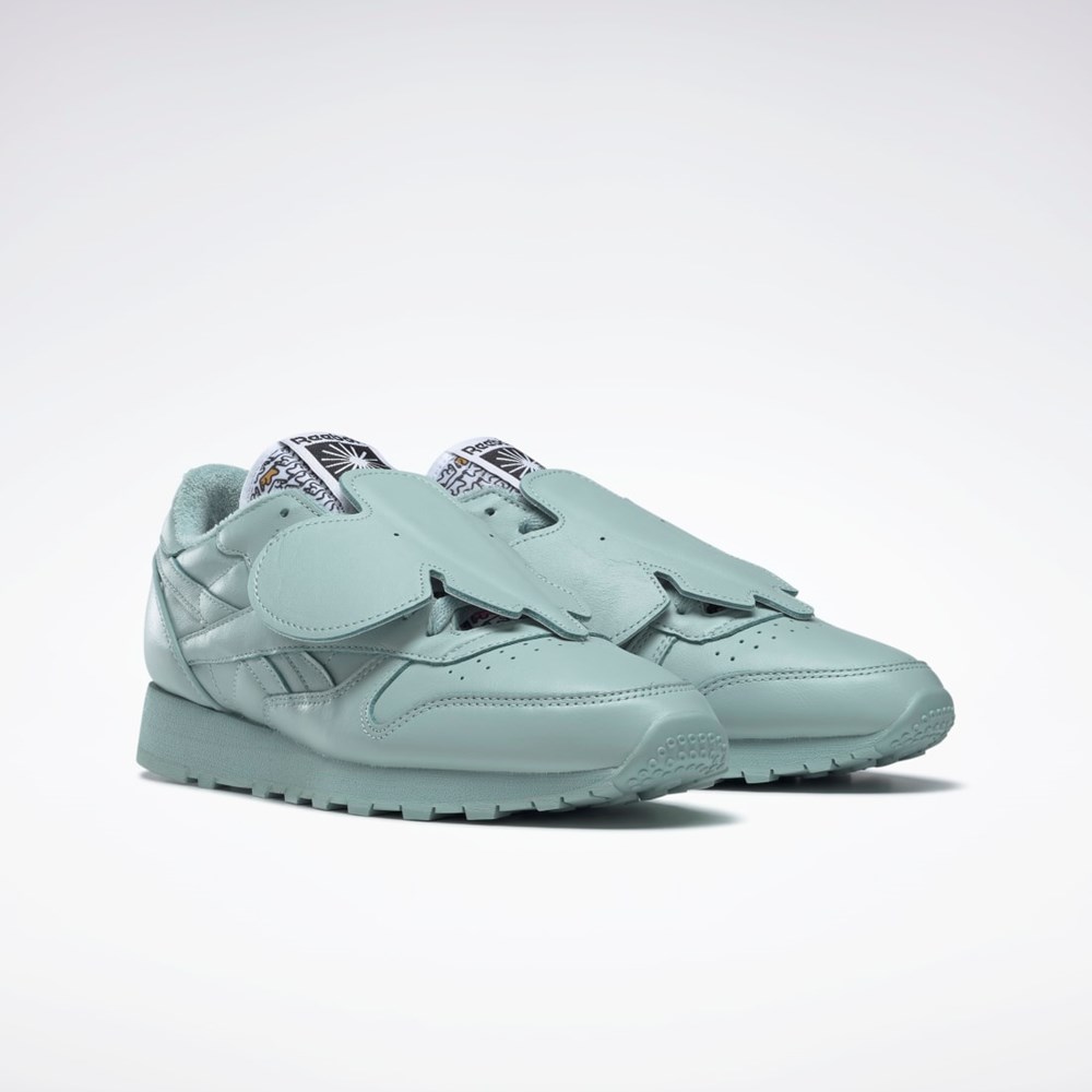 Reebok Eames Classic Leather Shoes Gris Gris Negras | 74WDZBXUE