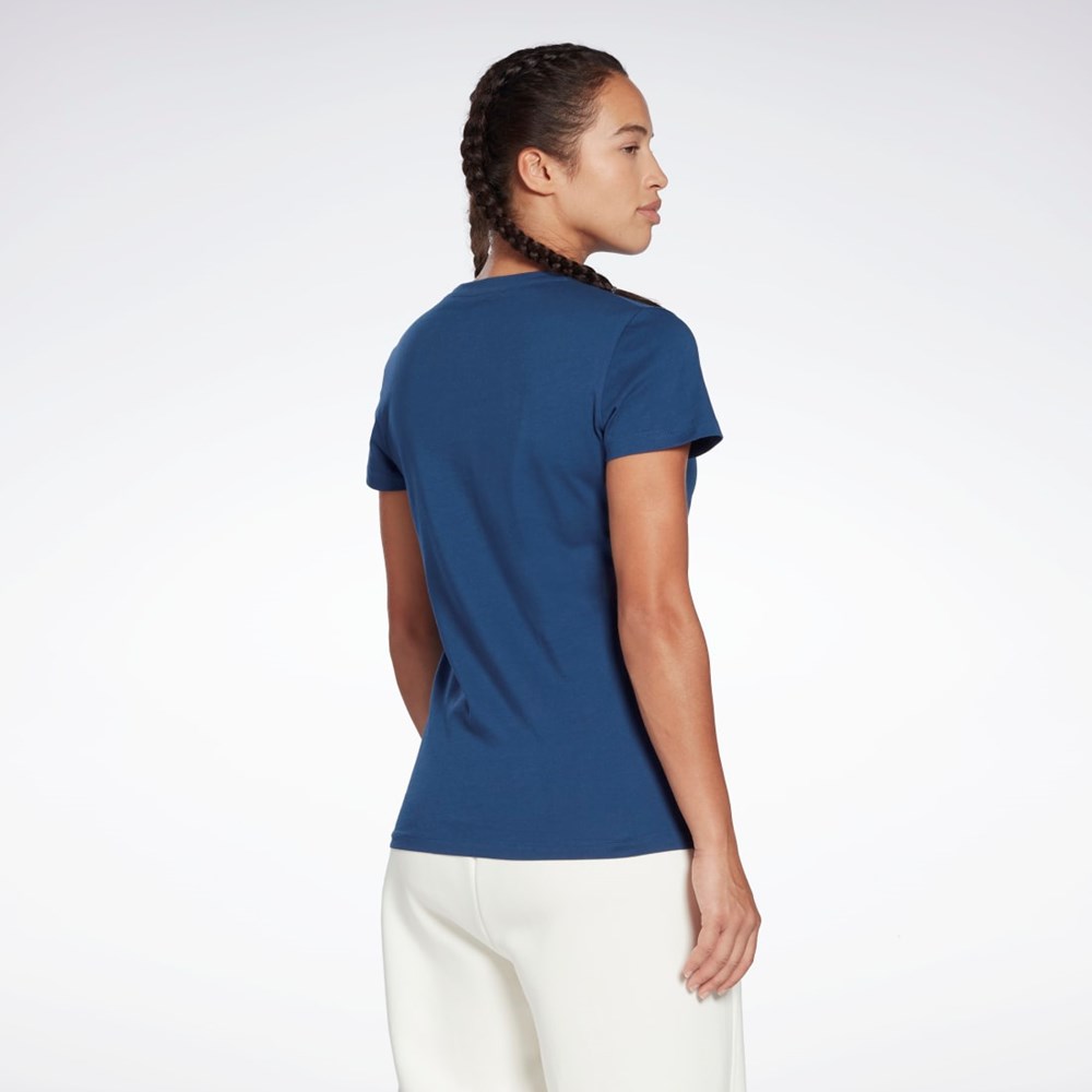 Reebok Entrenamiento Essentials Estampadas Tee Azules | 07BPIQJLR