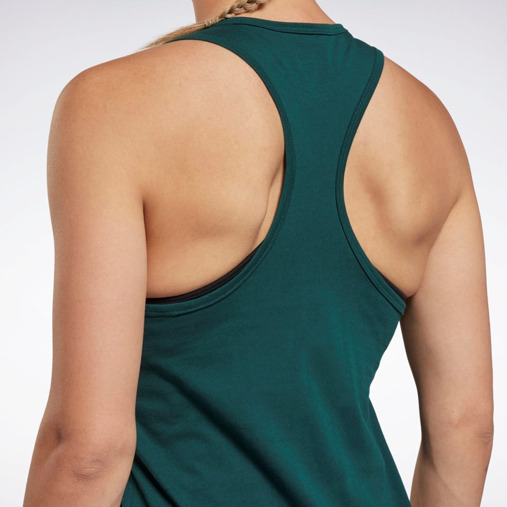 Reebok Entrenamiento Essentials Estampadas Tank Top Verde | 09DYMIBLA