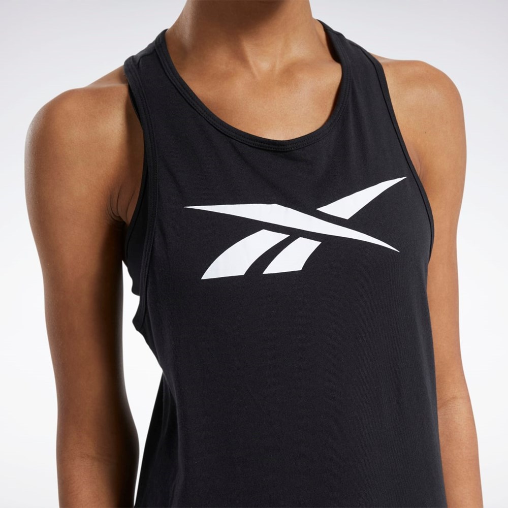 Reebok Entrenamiento Essentials Estampadas Tank Top Negras | 13PTMKYQF