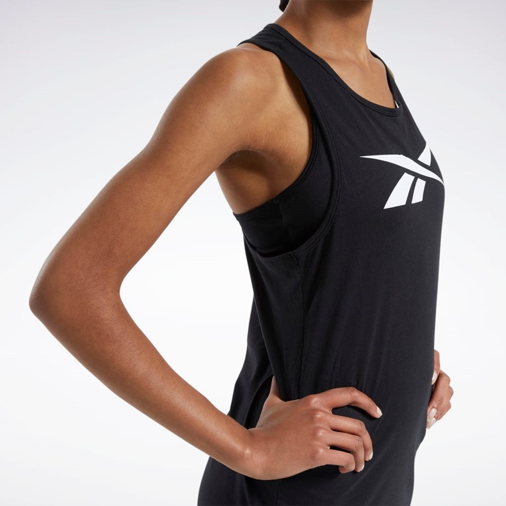 Reebok Entrenamiento Essentials Estampadas Tank Top Negras | 13PTMKYQF
