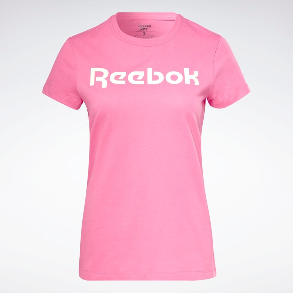 Reebok Entrenamiento Essentials Estampadas Tee Rosas | 37NFMDWRX