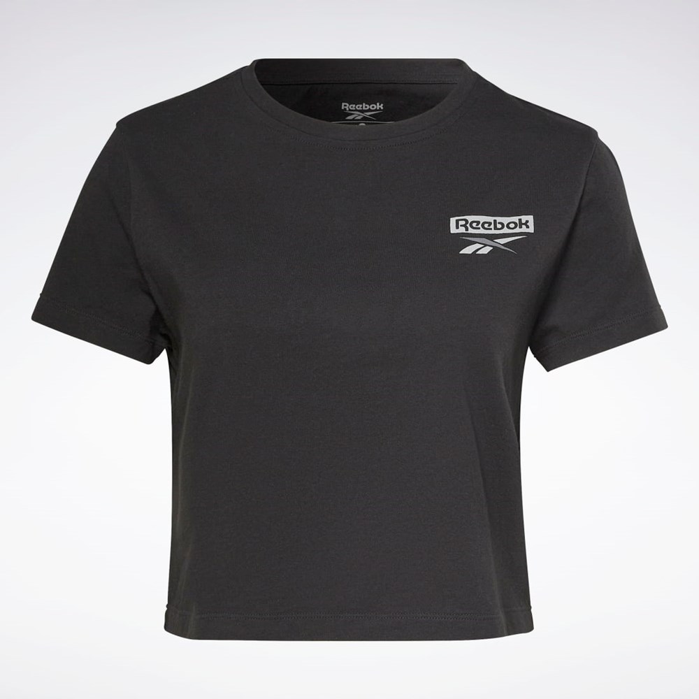 Reebok Entrenamiento Essentials Estampadas T-Shirt Negras | 95SKZWXLJ
