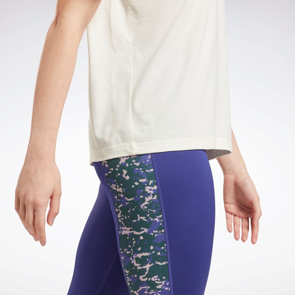 Reebok Entrenamiento Essentials Modern Safari Estampadas Tee Blancas | 38NAVYXJR