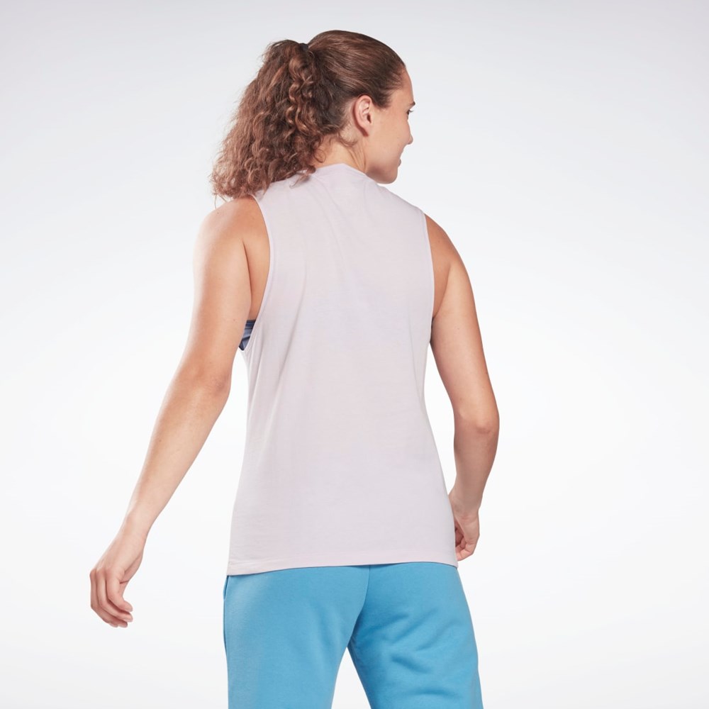 Reebok Entrenamiento Essentials Muscle Tank Top Quartz Glow | 08MJUEPAQ