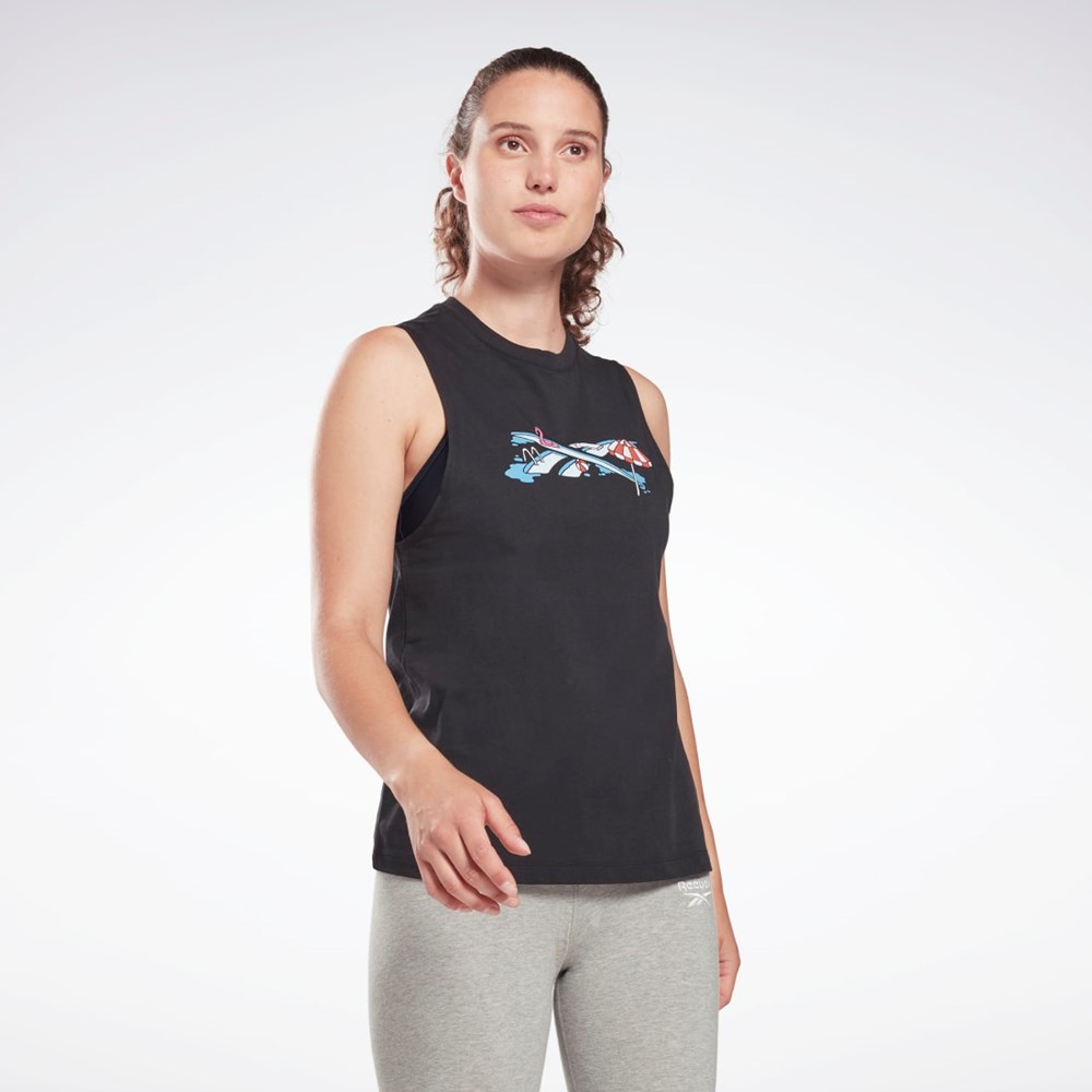 Reebok Entrenamiento Essentials Muscle Tank Top Negras | 70RXKWCPD