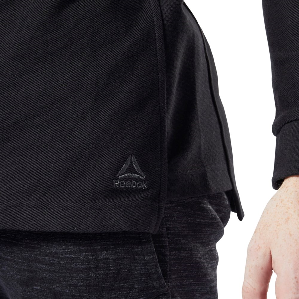 Reebok Entrenamiento Essentials Twill Crew Negras | 28LWTHXEG