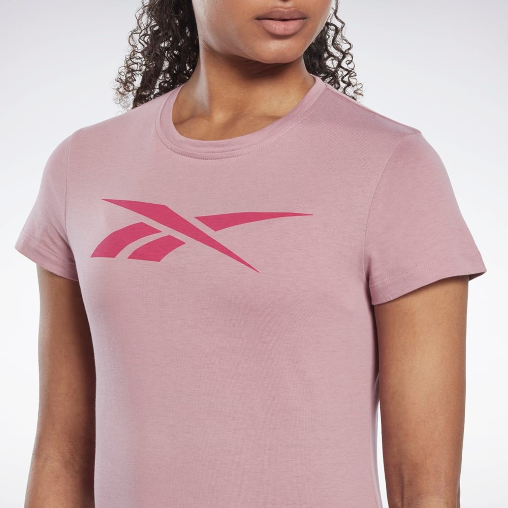 Reebok Entrenamiento Essentials Vector Estampadas Tee Infused Lilac | 13RJMKVWT