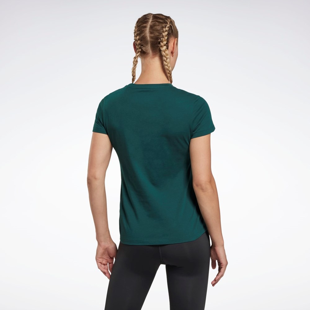Reebok Entrenamiento Essentials Vector Estampadas Tee Verde | 41MVEPSBU