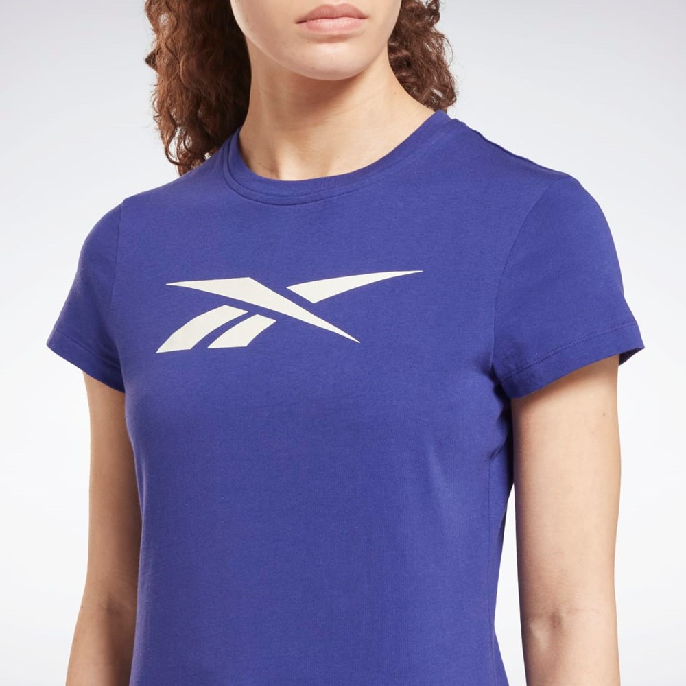 Reebok Entrenamiento Essentials Vector Estampadas Tee Moradas | 84JRVUFLN