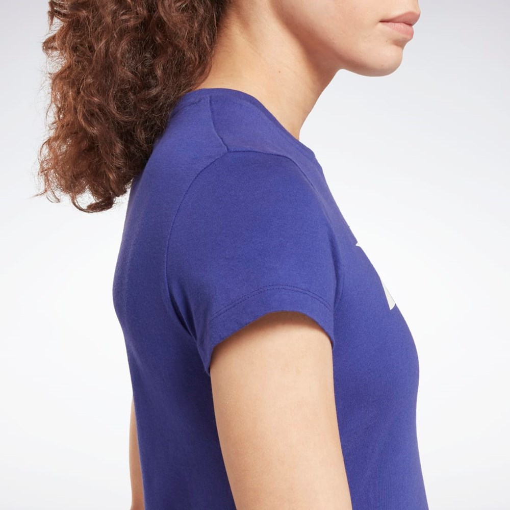 Reebok Entrenamiento Essentials Vector Estampadas Tee Moradas | 84JRVUFLN