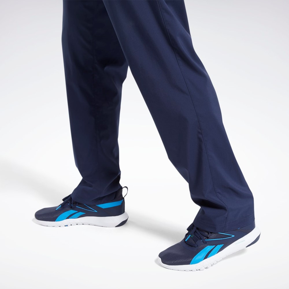 Reebok Entrenamiento Essentials Woven Unlined Pants Azul Marino | 97LSRKWDX