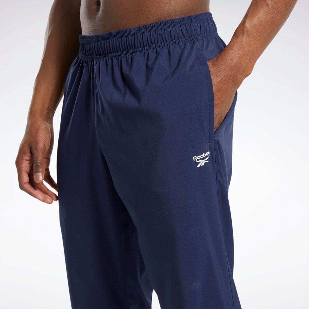 Reebok Entrenamiento Essentials Woven Unlined Pants Azul Marino | 97LSRKWDX