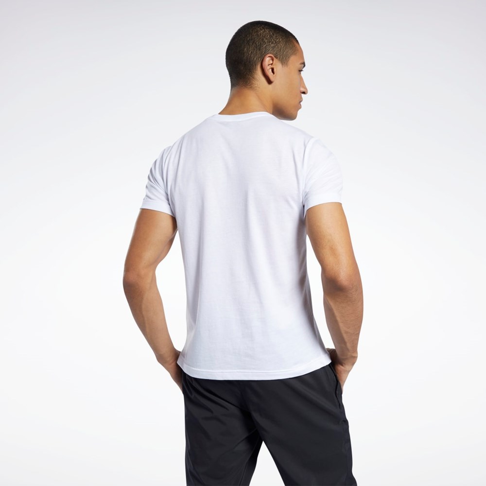 Reebok Estampadas Series Linear Logo Tee Blancas | 51BJFPISD