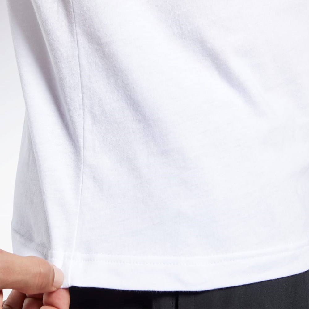 Reebok Estampadas Series Linear Logo Tee Blancas | 51BJFPISD