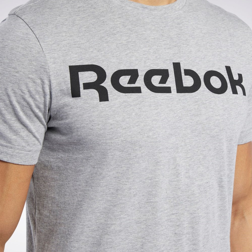 Reebok Estampadas Series Linear Logo Tee Gris | 76WFZNCUS