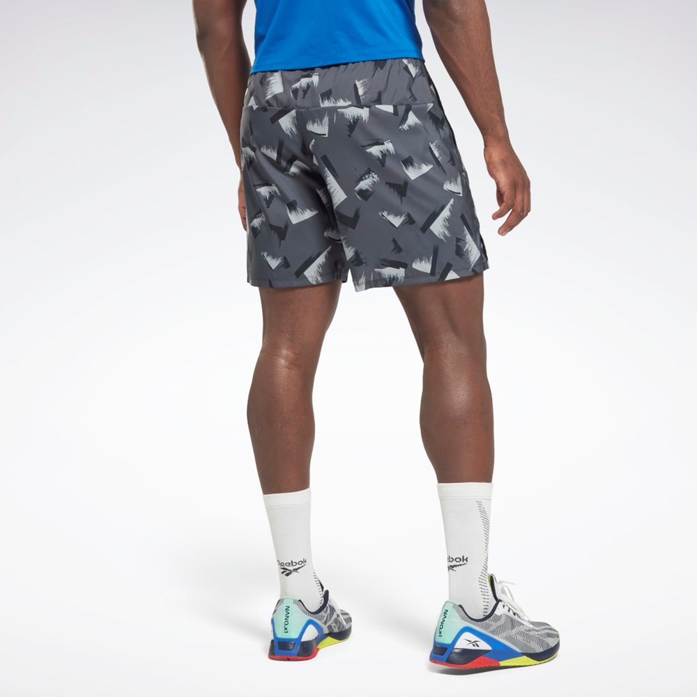Reebok Estampadas Speed 2.0 Shorts Negras | 24IDHPBOX