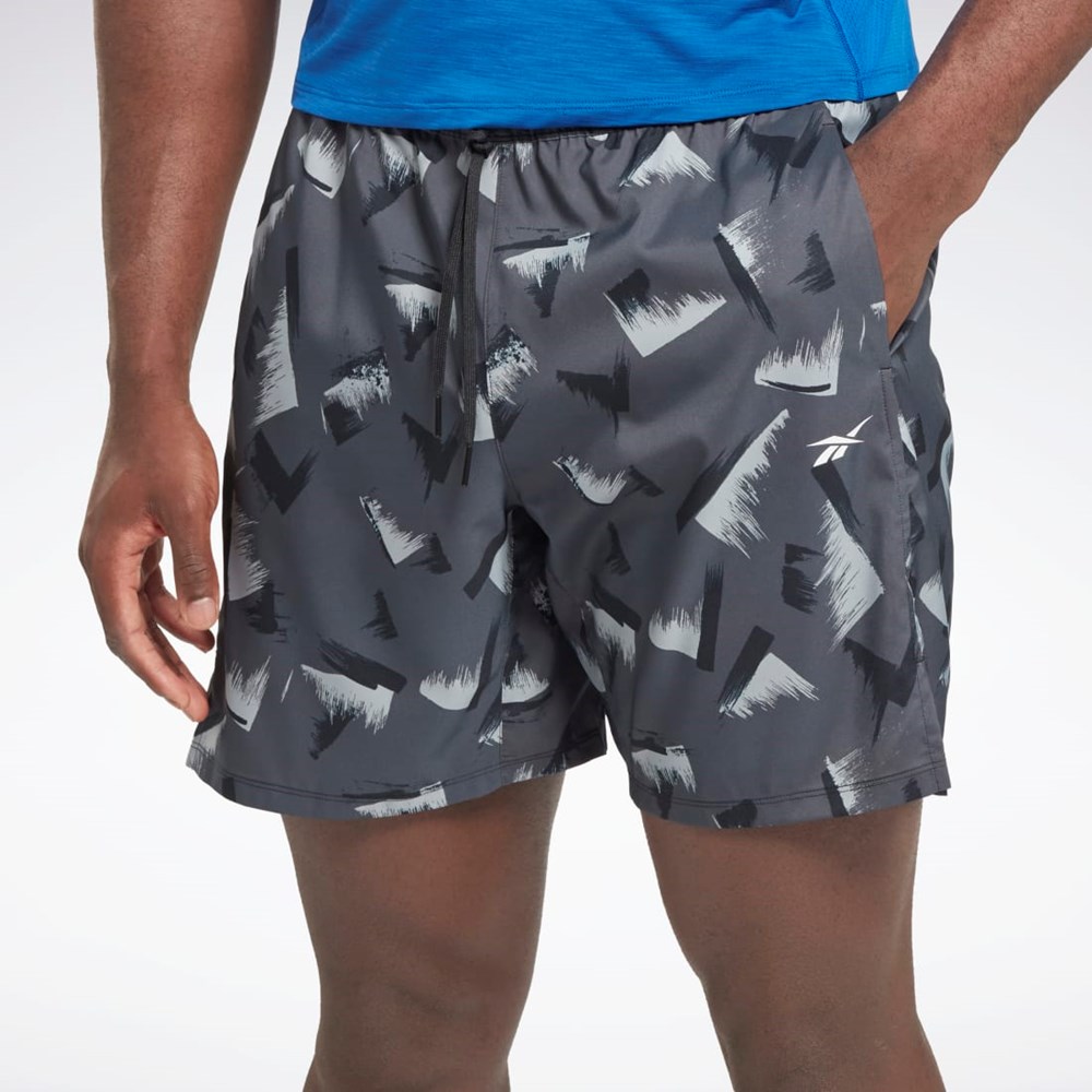 Reebok Estampadas Speed 2.0 Shorts Negras | 24IDHPBOX