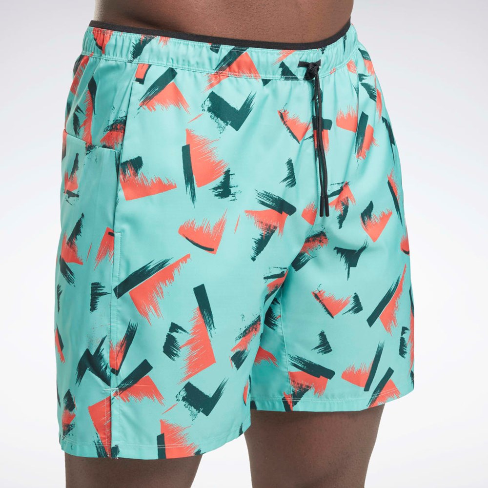 Reebok Estampadas Speed 2.0 Shorts Semi Classic Teal | 92DMHKBXA