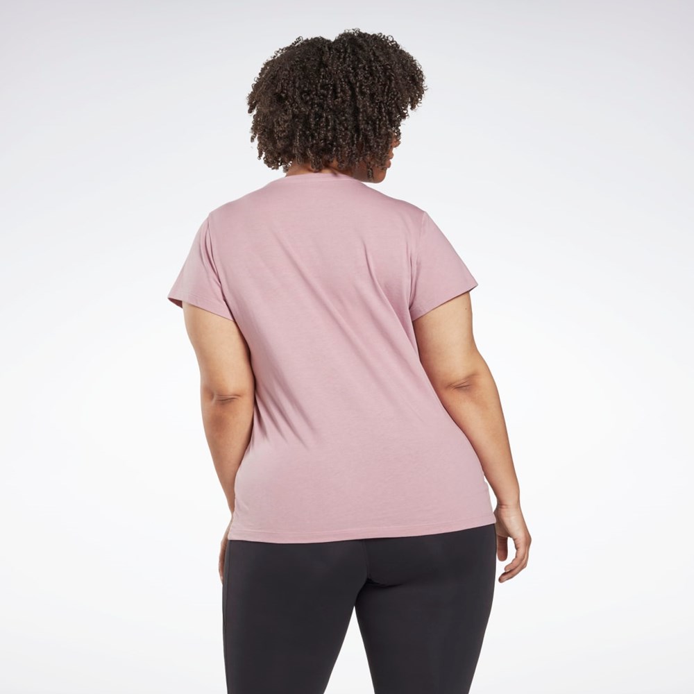 Reebok Estampadas Vector T-Shirt (Plus Size) Infused Lilac | 72RJISFNX
