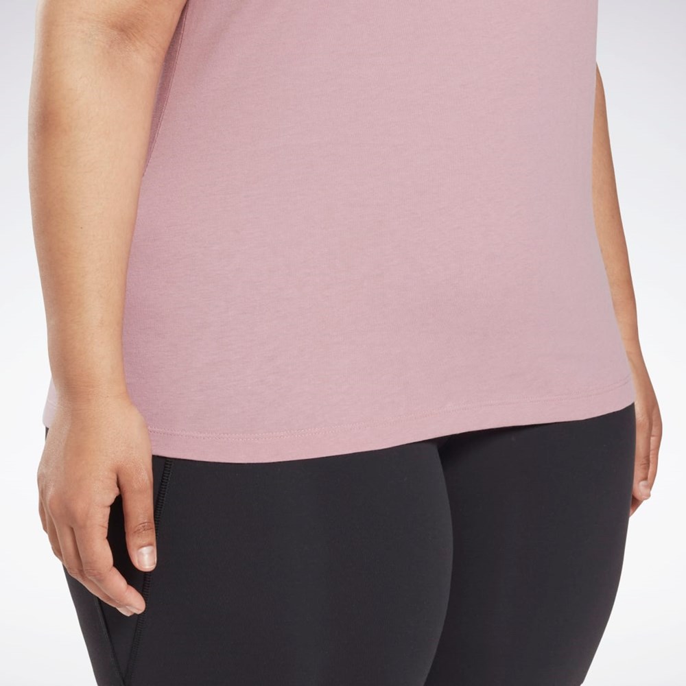 Reebok Estampadas Vector T-Shirt (Plus Size) Infused Lilac | 72RJISFNX