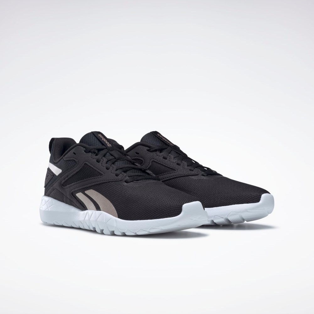 Reebok Flexagon Energy 4 Entrenamiento Shoes Negras Blancas Rosas Doradas | 28IEQXLOT