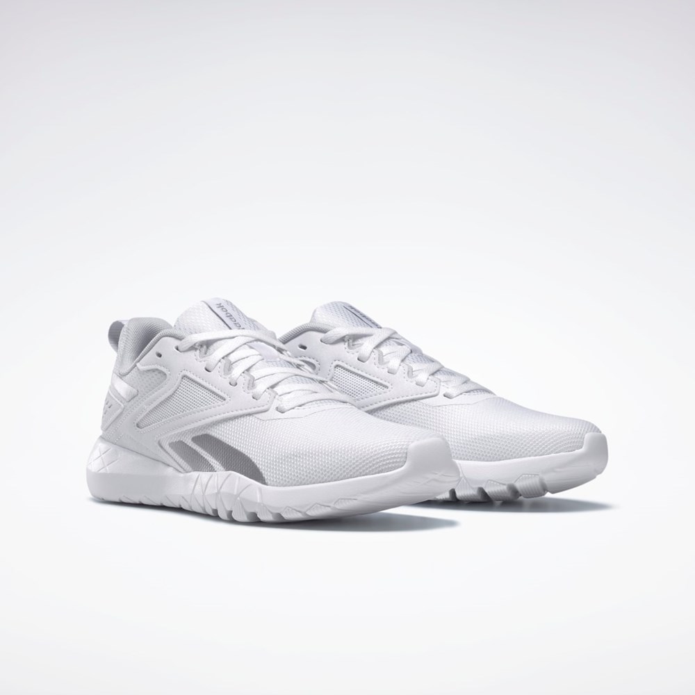 Reebok Flexagon Energy 4 Entrenamiento Shoes Blancas Gris Plateadas | 32FNUTACW