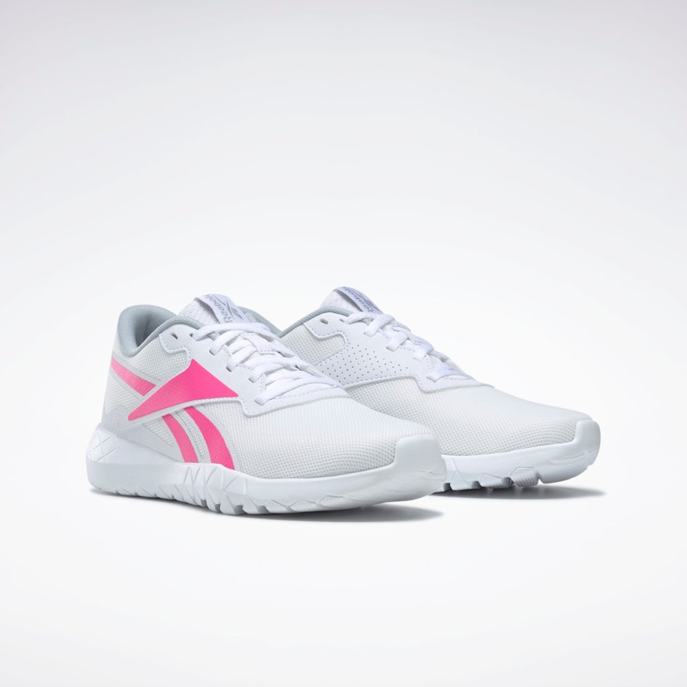 Reebok Flexagon Energy Train 3 Entrenamiento Shoes Blancas Rosas Gris | 52XWSYTVH