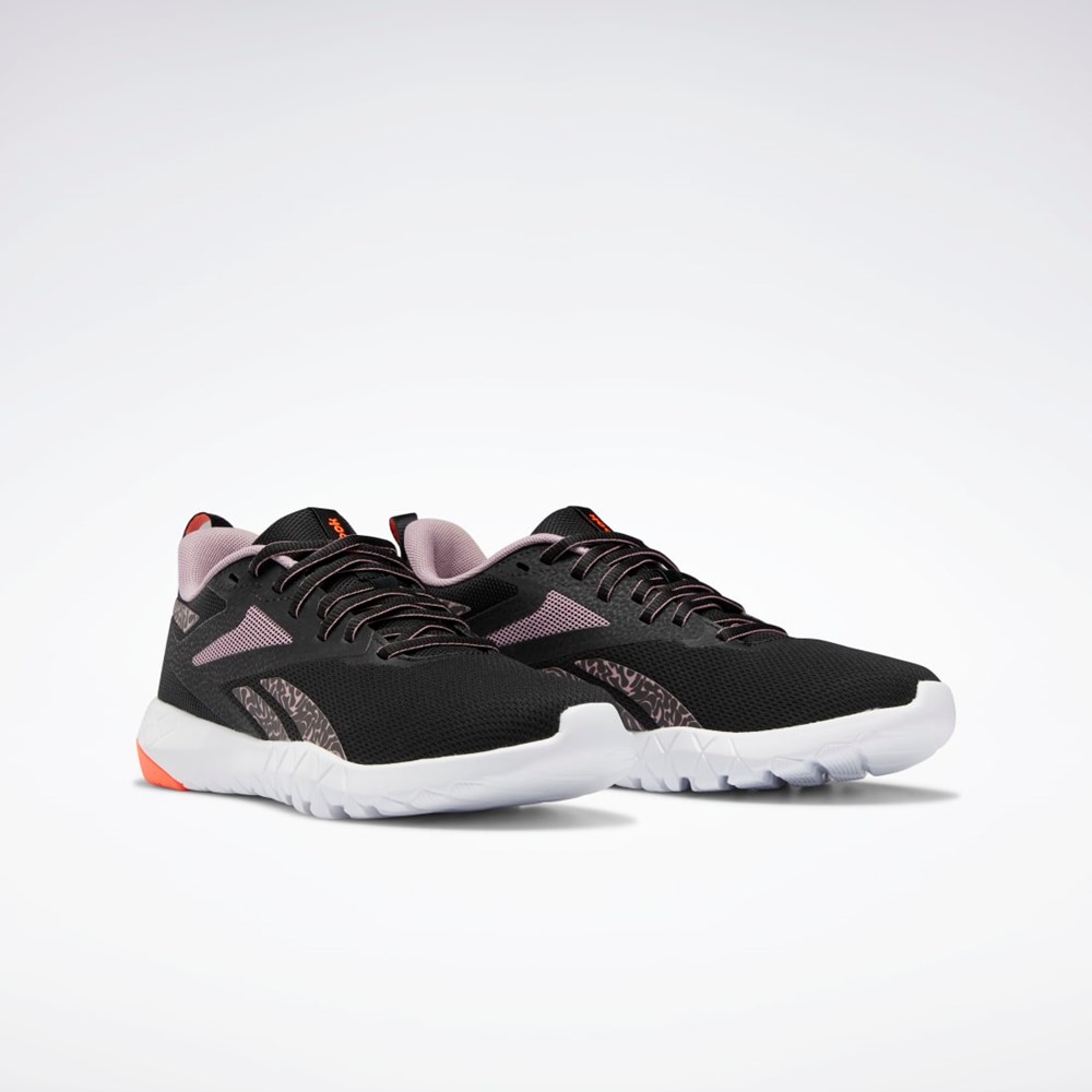 Reebok Flexagon Force 4 Entrenamiento Shoes Negras Naranjas | 03PCAOBHL