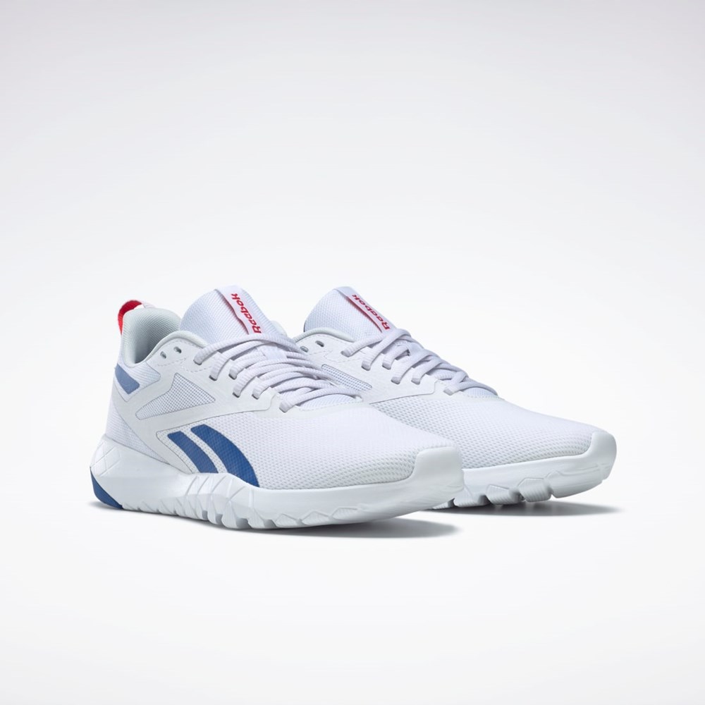 Reebok Flexagon Force 4 Entrenamiento Shoes Blancas Azules Rojas | 52HTLCUKJ