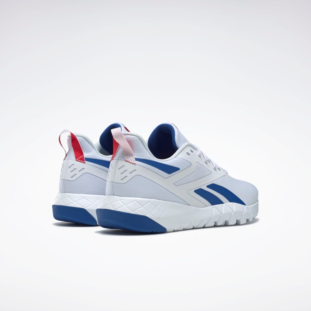 Reebok Flexagon Force 4 Entrenamiento Shoes Blancas Azules Rojas | 52HTLCUKJ