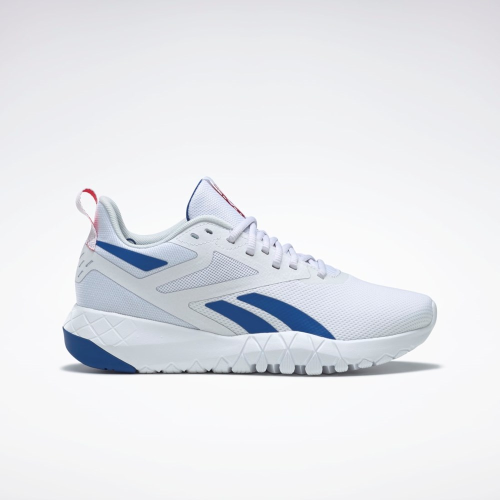 Reebok Flexagon Force 4 Entrenamiento Shoes Blancas Azules Rojas | 52HTLCUKJ