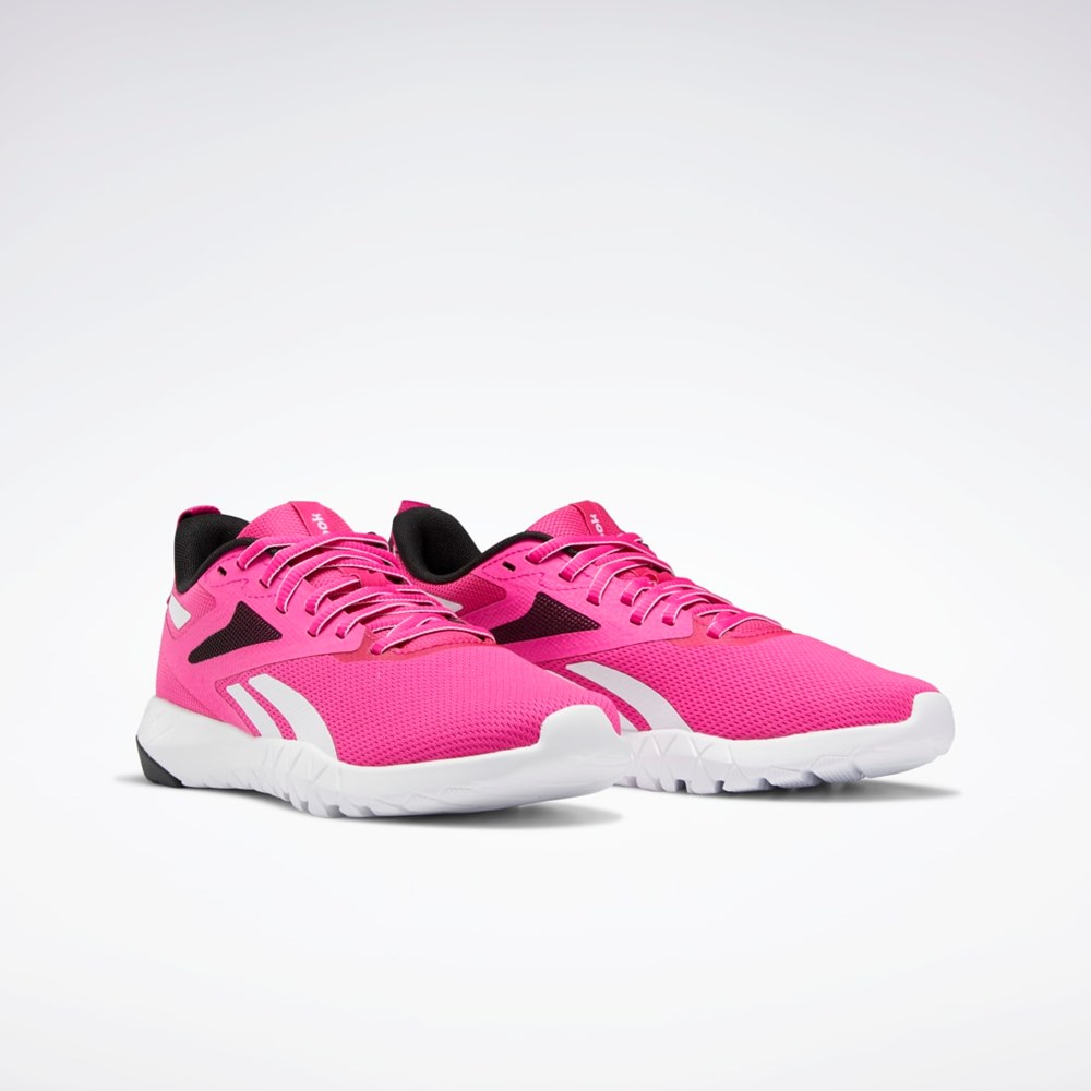 Reebok Flexagon Force 4 Entrenamiento Shoes Rosas Negras Blancas | 73TXRKZYC