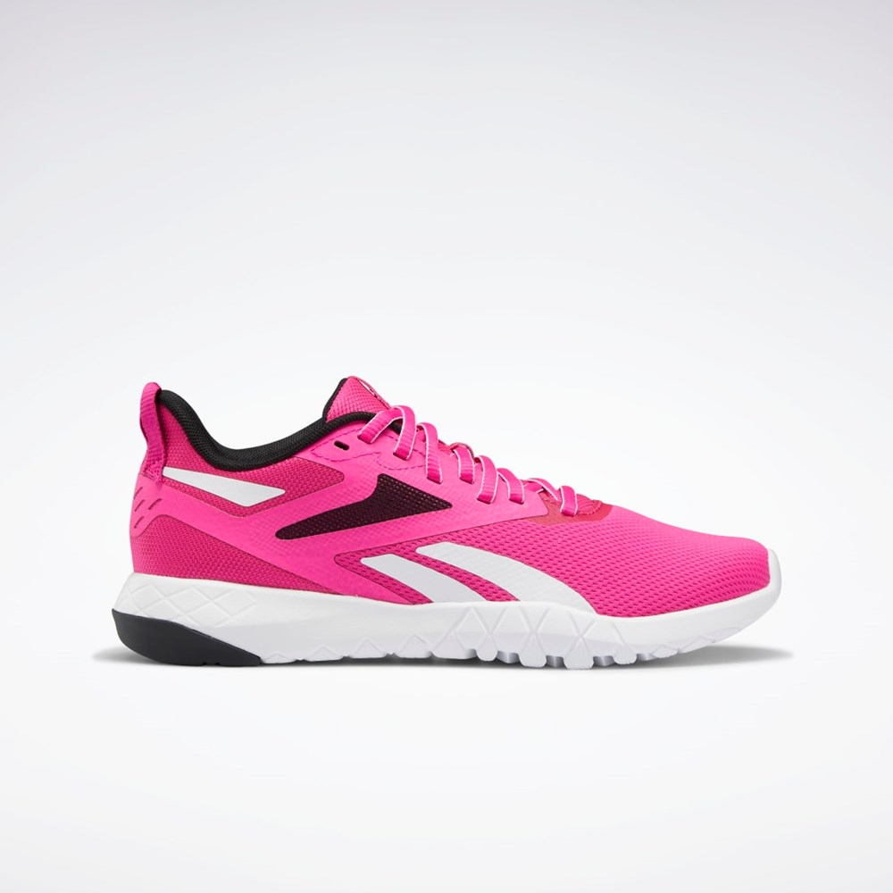 Reebok Flexagon Force 4 Entrenamiento Shoes Rosas Negras Blancas | 73TXRKZYC
